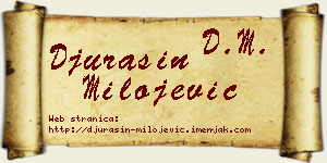 Đurašin Milojević vizit kartica